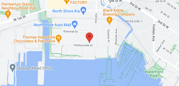 map of 106 828 HARBOURSIDE DRIVE